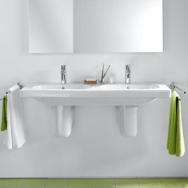 Умивальник підвісний подвійний DURAVIT D-CODE 03481200002, 120х48 800005988 фото