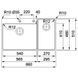 Кухонная мойка FRANKE BOX CENTER BWX 220-54-27 TL WCR 127.0538.259, нержавеющая сталь 800006938 фото 10
