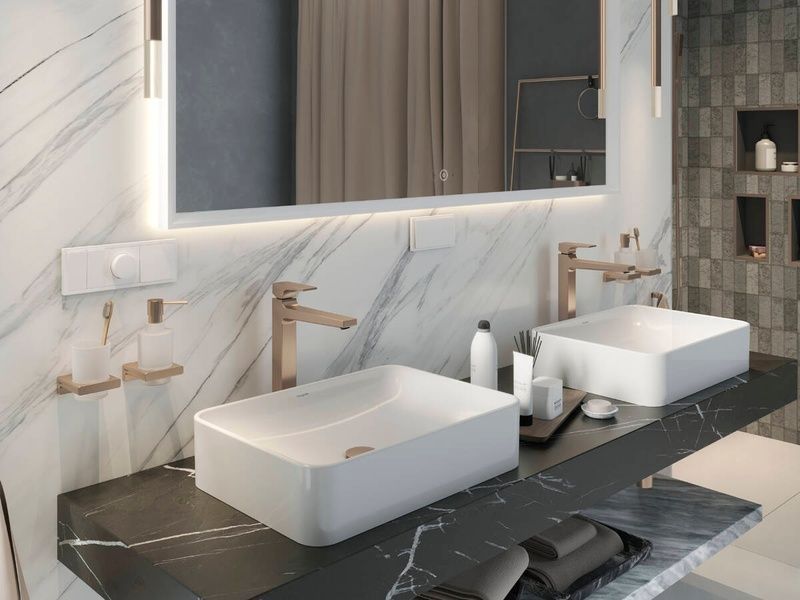 Умывальник 55 см HANSGROHE XUNIVA 60168450 100552 фото
