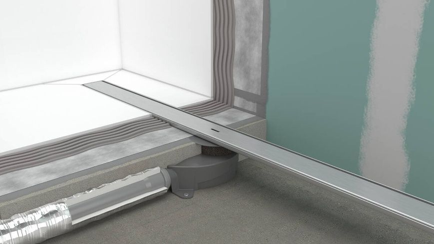 Монтажный комплект для стандартной плоской установки HANSGROHE RAINDRAIN ALLROUND 56190800, нержавеющая сталь 800004298 фото