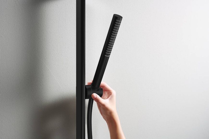 Душевой набор со штангой HANSGROHE PULSIFY S 24373670, черный матовый 800003798 фото