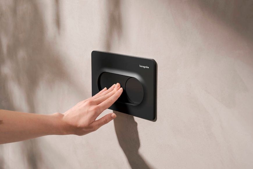 Кнопка змиву для інсталяції HANSGROHE iFRAME, чорний матовий 101538 фото