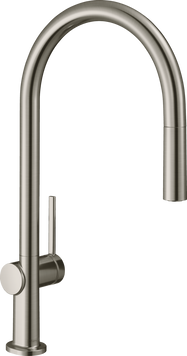 Смеситель для кухонной мойки с выдвижным душем HANSGROHE TALIS M54 72803800, нержавеющая сталь 88192 фото