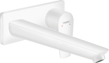 Смеситель для раковины настенный с длинным изливом HANSGROHE TALIS E 71734700, белый матовый 72187 фото