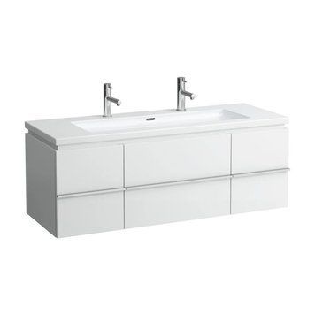 Тумба під умивальник 816435 816436; 1 ящ 2 двері 129,5х47,5х46 см LAUFEN CASE H4013110754631, білий 89529 фото