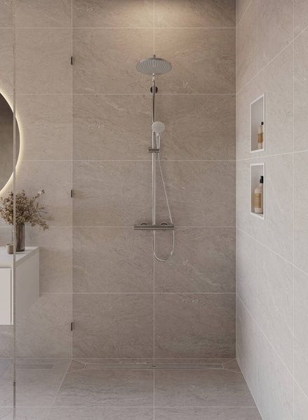 Монтажний комплект для стандартного плоского встановлення HANSGROHE RAINDRAIN ALLROUND 56188800, нержавіюча сталь 800004299 фото