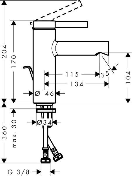 Змішувач для умивальника HANSGROHE ZESIS 74720670, черный матовый 99813 фото