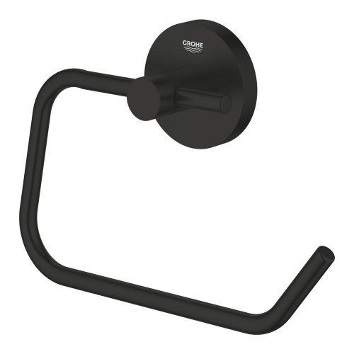 Держатель туалетной бумаги с полкой GROHE ESSENTIALS 1024722430, черный матовый 95901 фото