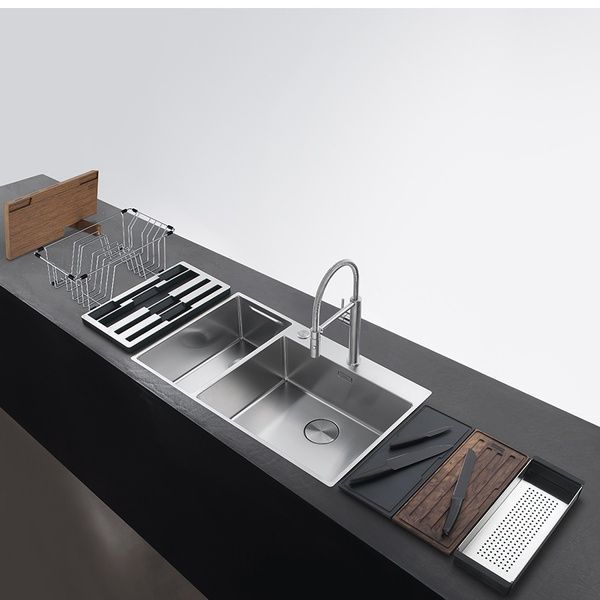 Кухонна мийка FRANKE BOX CENTER BWX 220-54-27 TL WCR 127.0538.260, нержавіюча сталь 800006939 фото