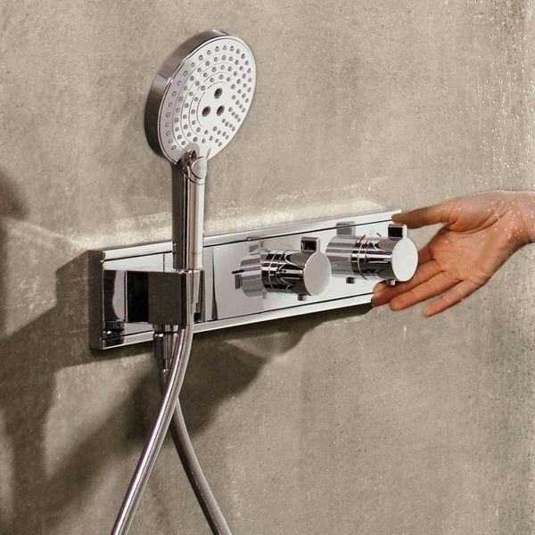 Термостат для душа HANSGROHE RAINSELECT 15355400, хром с белым 59767 фото