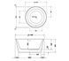 Ванна акриловая DURAVIT WHITE TULIP 700470000000000, 140х140 800006089 фото 3