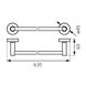 Тримач рушників FERRO MEPHISTO 6828.0, 600 мм, хром 80000001605 фото 2