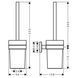 Щітка для унітаза HANSGROHE LOGIS 41722000, хром 62398 фото 2