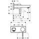 Смеситель для раковины настенный HANSGROHE METRIS S 31162000 30264 фото 2