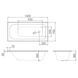 Ванна акрилова 150x70 IMPRESE LIPNO b0701151570 94876 фото 2