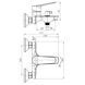 Смеситель для ванны RJ LOLA RJFA063-02CH 94971 фото 3