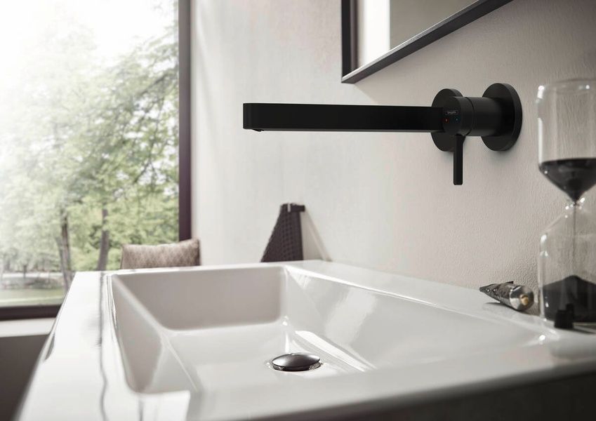 Змішувач для умивальника HANSGROHE FINORIS 76050670, чорний 81401 фото