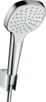 Душевой набор с держателем и душевым шлангом HANSGROHE CROMA SELECT 26424400, хром с белым 44467 фото