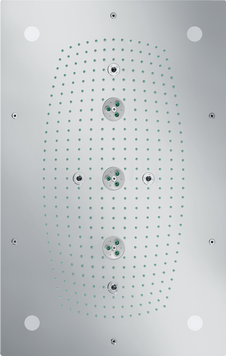 Верхний душ с подсветкой HANSGROHE RAINDANCE RAINMAKER 28418000 13700 фото