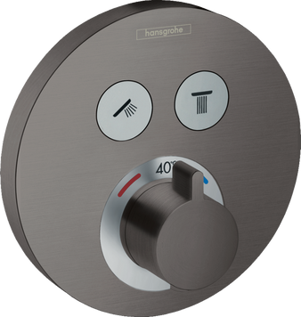 Термостат скрытого монтажа HANSGROHE SHOWERSELECT S 15743340, черный матовый хром 80713 фото