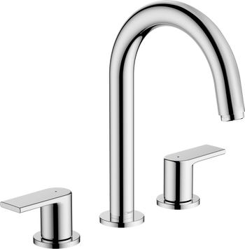 Смеситель для раковины со сливным гарнитуром HANSGROHE VERNIS SHAPE 71563000 92517 фото
