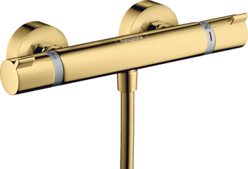 Смеситель с термостатом для душа HANSGROHE ECOSTAT 13116990, золото глянец 800004200 фото