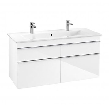 Тумба під раковину VILLEROY & BOCH VENTICELLO A92901DH, 120 см, білий глянсовий 53287 фото