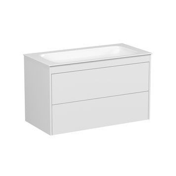 Комплект меблів: тумба + умивальник VILLEROY&BOCH FINION 100см SVOYA SG-4164+4164ABR2, білий матовий 103095 фото