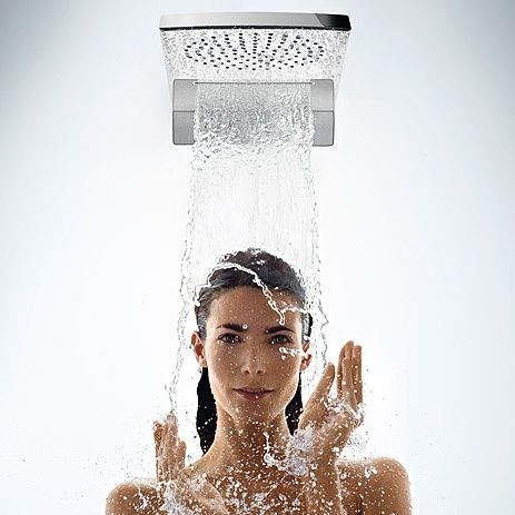 Верхний душ HANSGROHE RAINDANCE RAINFALL 28433400, хром с белым 30246 фото