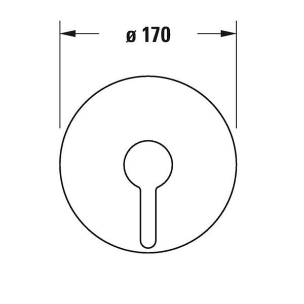 Змішувач для душу прихованого монтажу DURAVIT C.1 C14210010046, чорний матовий 800006140 фото