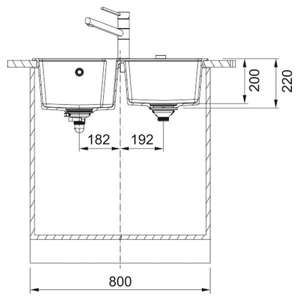Кухонна мийка FRANKE URBAN UBG 620-78 114.0701.790, онікс 800006690 фото