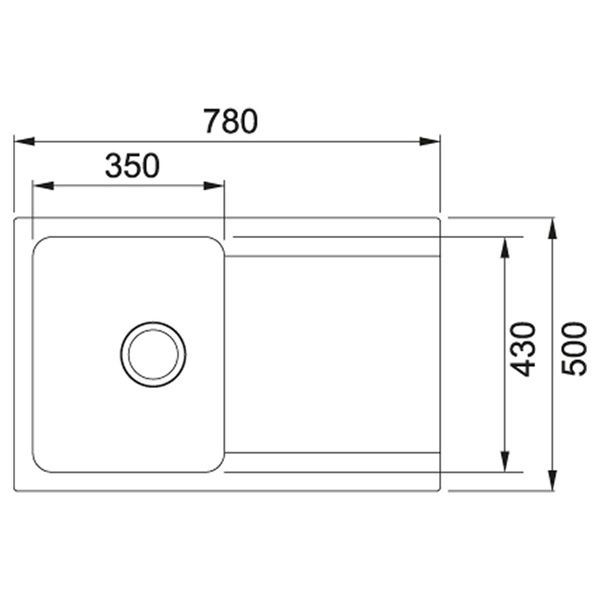 Кухонная мойка FRANKE ORION OID 611-78 114.0498.031, чёрный 800006740 фото