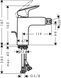 Смеситель для биде HANSGROHE LOGIS 71200670, черный матовый 800003850 фото 2