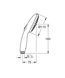 Лейка ручного душа GROHE TEMPESTA NEW 261612433, черный матовый 95905 фото 3