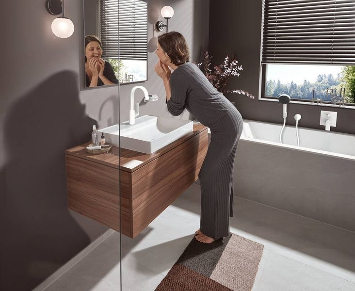 Змішувач для раковини HANSGROHE VIVENIS 75032700, білий матовий 800004000 фото