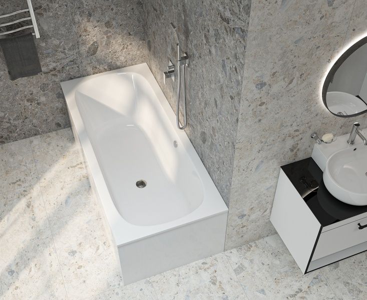 Ванна акрилова з ніжками 180Х80 IMPRESE JESENIK b0700288080 102611 фото