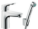 Змішувач раковини з гігієнічним душем і донним клапаном HANSGROHE FOCUS 31927000 39924 фото 1