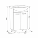 Тумба з умивальником RJ SOFT RJFU023-0150WHSET, 50 см, білий 92326 фото 2