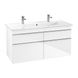 Тумба під раковину VILLEROY & BOCH VENTICELLO A92901DH, 120 см, білий глянсовий 53287 фото 1