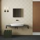 Умивальник накладний 70 см з отвором під змішувач AZZURRA ELEGANCE CIRCLE ELLA070420CMBI, білий глянсовий 102352 фото 4