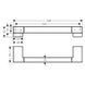Поручень HANSGROHE ADDSTORIS 41744340, шлифованный чёрный хром 91642 фото 2