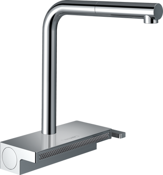 Смеситель для кухонной мойки с выдвижным душем HANSGROHE AQUNO SELECT M81 73836000 83975 фото