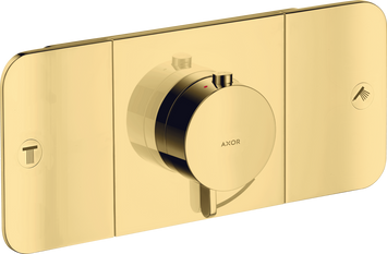 Термостат для 2 потребителей AXOR ONE 45712990, скрытого монтажа, золото 73432 фото