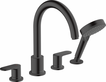Смеситель на борт ванны HANSGROHE VERNIS BLEND 71456670, черный матовый 86382 фото