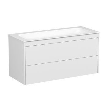 Комплект меблів: тумба + умивальник VILLEROY&BOCH FINION 120см SVOYA SG-4166+4164CBR2, білий матовий 103098 фото
