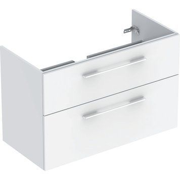 Тумба під умивальник 100 см 98.8х63.5х50.2 см GEBERIT SELNOVA SQUARE 501.212.00.1, білий 101689 фото