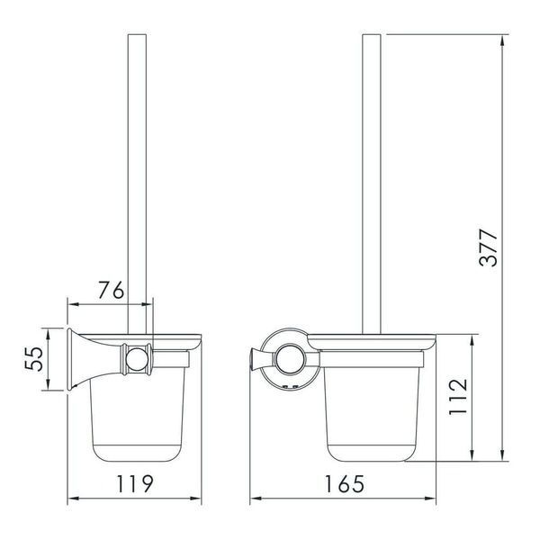 Щітка для унітаза IMPRESE PODZIMA LEDOVE ZMK01170126 56605 фото