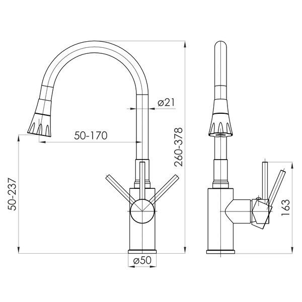 Змішувач для кухні IMPRESE ARGO-S f03409001EC 93077 фото