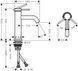 Змішувач для раковини HANSGROHE TECTURIS S 73311000 96964 фото 3