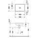 Умывальник встроенный DURAVIT STARCK 3 0305490022, 49х36 800005941 фото 4